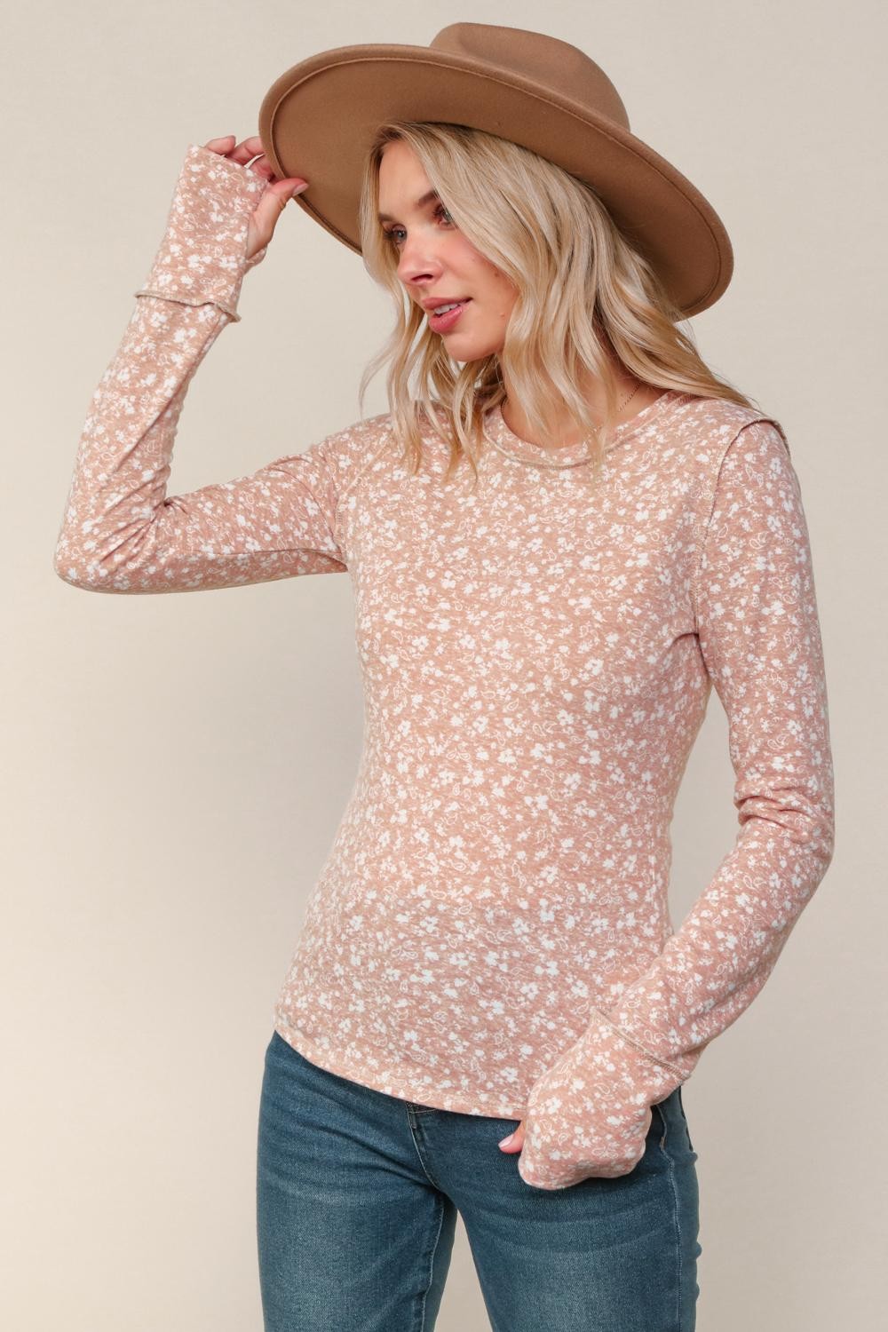 Blushing & Blooming Long Sleeve Tee